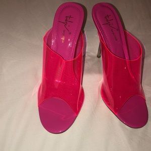 Nasty gal neon pink heels